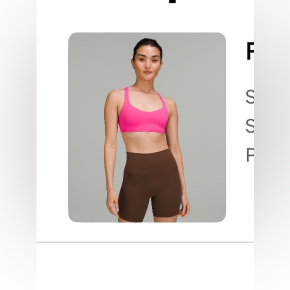 Free to be- wild bra in SONIC PINK. Light support A/B cup.